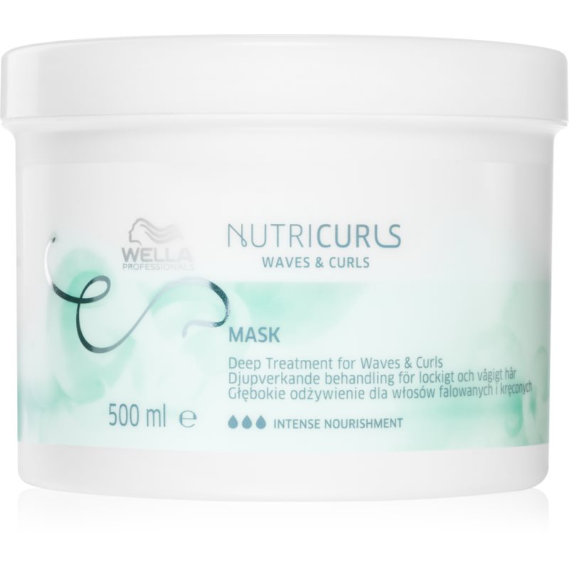 Wella Professionals Nutricurls Waves & Curls kisimító maszk a hullámos és göndör hajra 500 ml-Eredeti