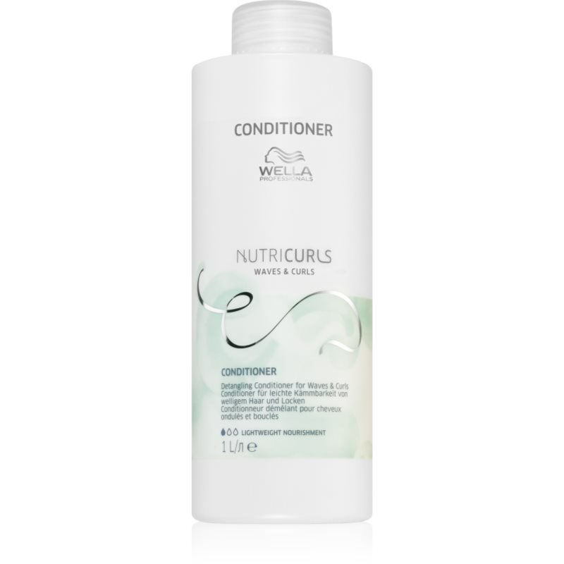 Wella Professionals Nutricurls Waves & Curls tápláló kondícionáló a könnyű kifésülésért 1000 ml-Ár