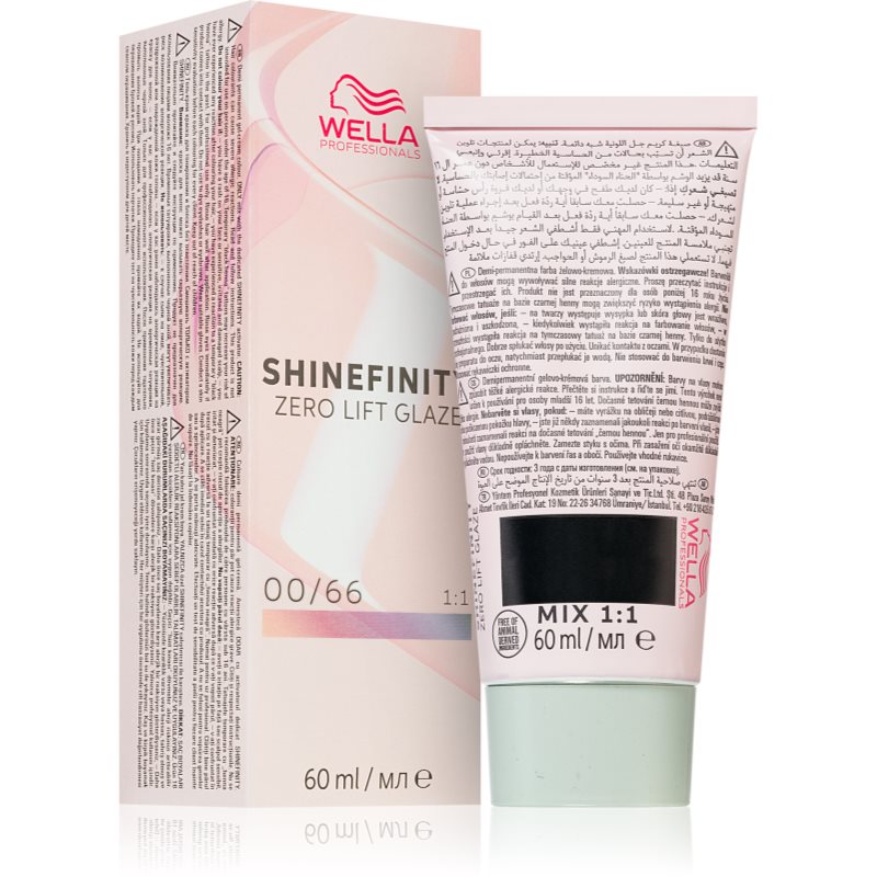 Wella Professionals Shinefinity Zero Lift Glaze tartós hajszínező árnyalat 00/66 - Violet Booster 60 ml-Ár