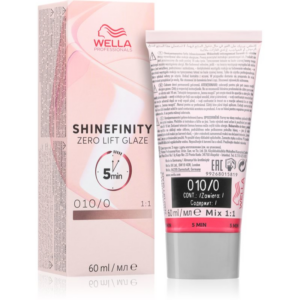 Wella Professionals Shinefinity Zero Lift Glaze tartós hajszínező árnyalat 010/0 Lightest Blonde Natural 60 ml-Ár