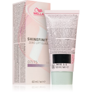Wella Professionals Shinefinity Zero Lift Glaze tartós hajszínező árnyalat 07/75 - Raspberry Latte 60 ml-Ár