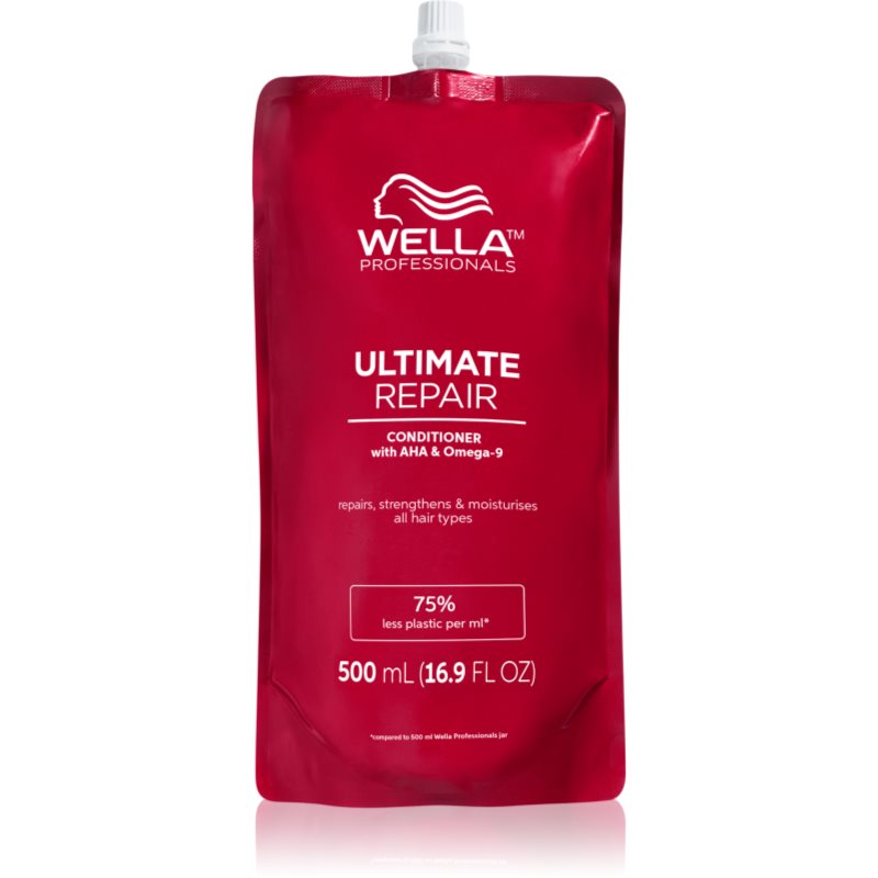 Wella Professionals Ultimate Repair Conditioner hidratáló kondicionáló a sérült és festett hajra náhradní náplň 500 ml-Ár