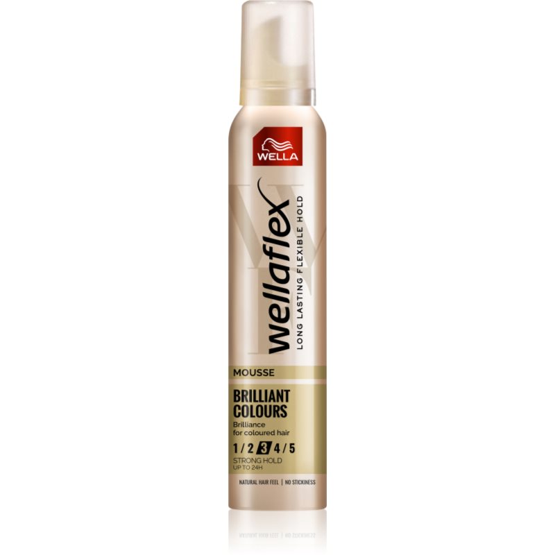 Wella Wellaflex Brilliant Color fixáló hab közepes tartás 200 ml-Ár