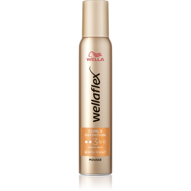 Wella Wellaflex Curls Definition fixáló hab a hullámos és göndör hajra 200 ml-Ár