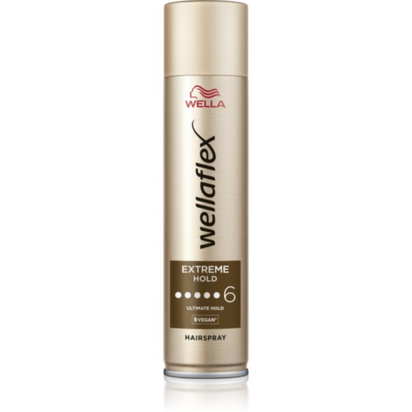 Wella Wellaflex Extreme Hold Hajlakk az extra erős tartásért a természetes fixálásért 250 ml-Ár