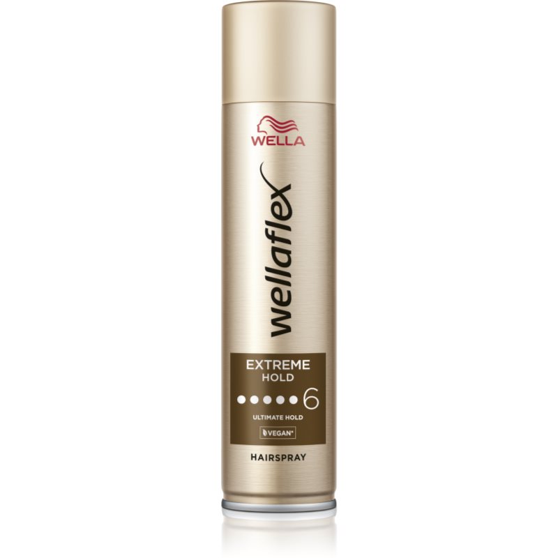 Wella Wellaflex Extreme Hold Hajlakk az extra erős tartásért a természetes fixálásért 250 ml-Ár