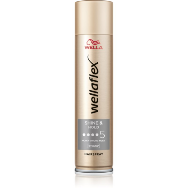 Wella Wellaflex Shine & Hold Hajlakk az extra erős tartásért a magas fényért 250 ml-Ár