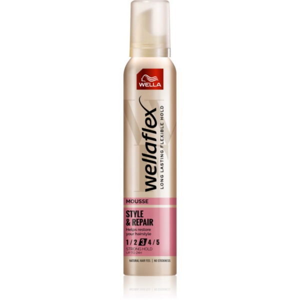 Wella Wellaflex Style & Repair fixáló hab természetes hatásért 200 ml-Ár