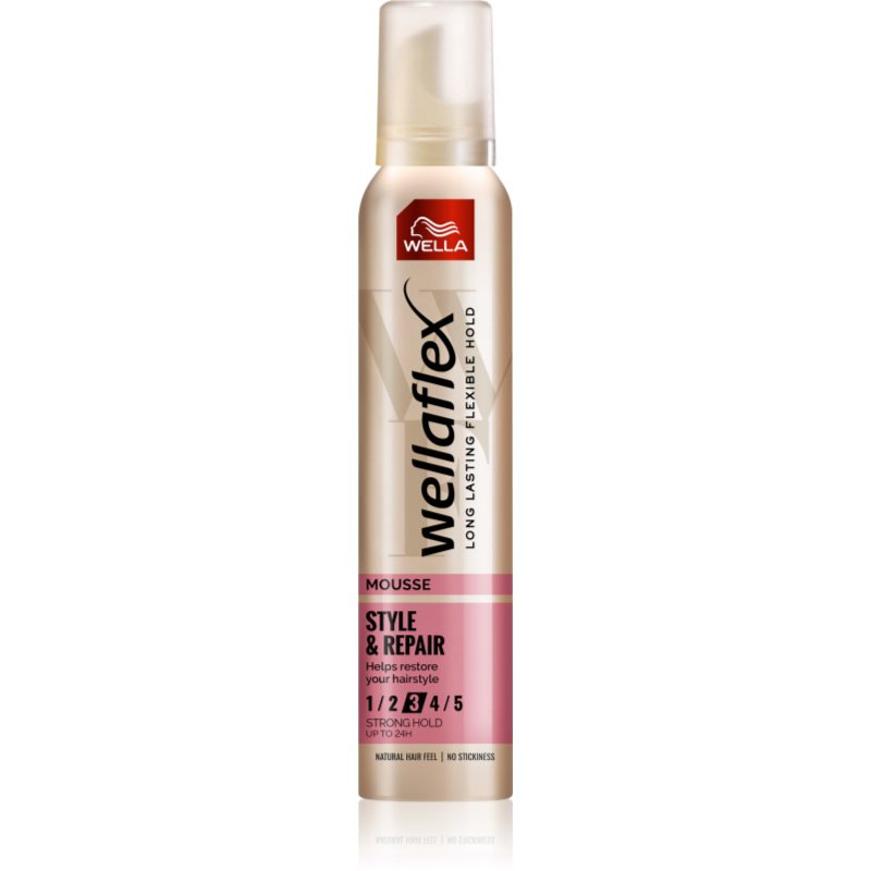 Wella Wellaflex Style & Repair fixáló hab természetes hatásért 200 ml-Ár