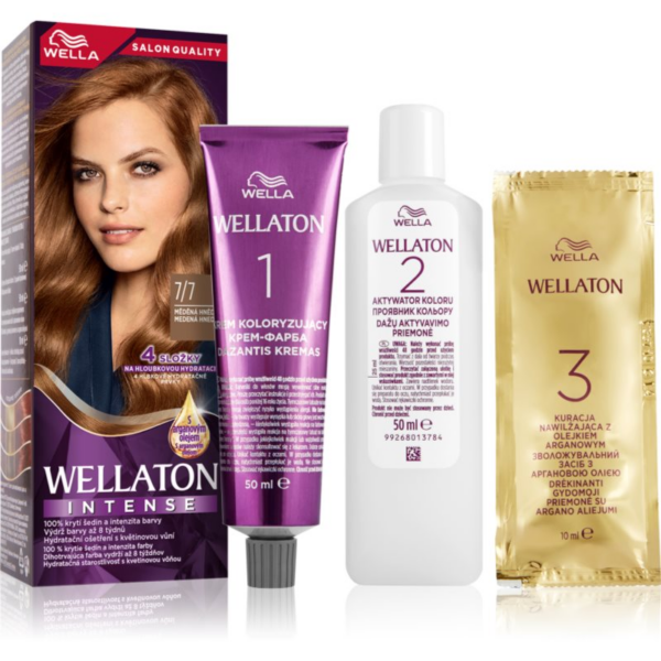 Wella Wellaton Intense tartós hajfesték Argán olajjal árnyalat 7/7 Deep Brown-Ár Wella Wellaton Intense tartós hajfesték Argán olajjal árnyalat 7/7 Deep Brown-Ár