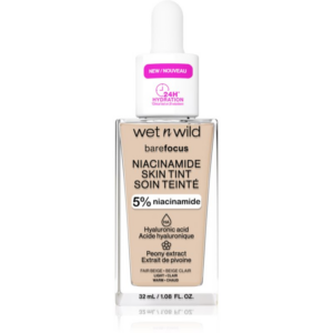 Wet n Wild Bare Focus Niacinamide Skin Tint könnyű hidratáló alapozó árnyalat Fair Beige (Warm) 32 ml-Ár