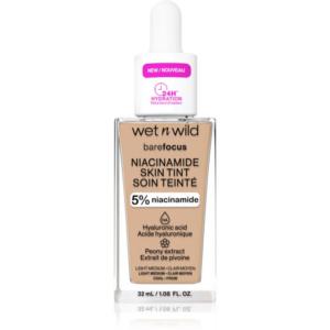 Wet n Wild Bare Focus Niacinamide Skin Tint könnyű hidratáló alapozó árnyalat Light Medium (Cool) 32 ml-Ár