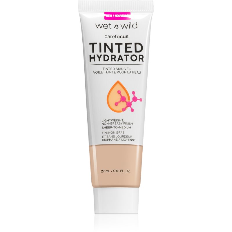 Wet n Wild Bare Focus Tinted Hydrator tonizáló fluid amely egységesíti a bőr tónusait árnyalat Fair 27 ml-Ár