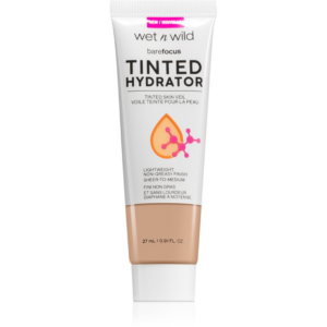 Wet n Wild Bare Focus Tinted Hydrator tonizáló fluid amely egységesíti a bőr tónusait árnyalat Light 27 ml-Ár