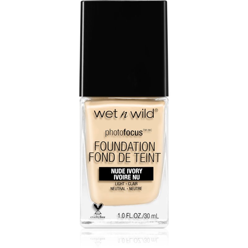 Wet n Wild Photo Focus mattító folyékony alapozó árnyalat Nude Ivory 30 ml-Ár