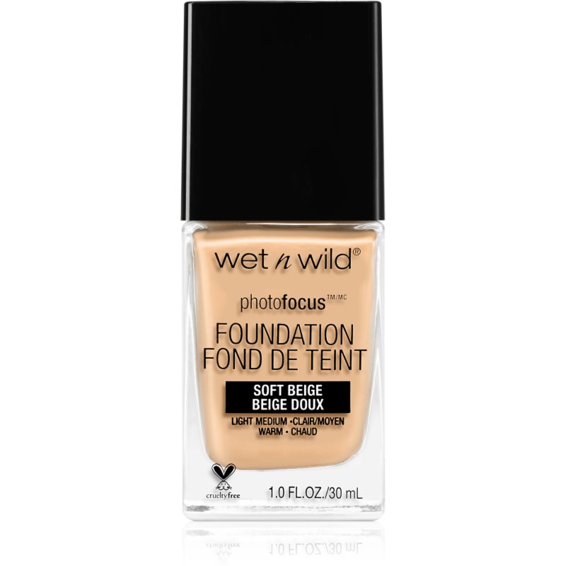 Wet n Wild Photo Focus mattító folyékony alapozó árnyalat Soft Beige 30 ml-Ár