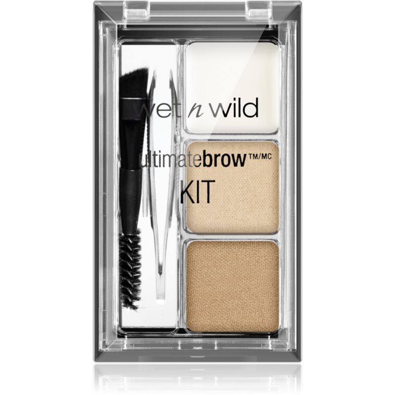 Wet n Wild Ultimate Brow szett a tökéletes szemöldökért árnyalat Soft brown 2