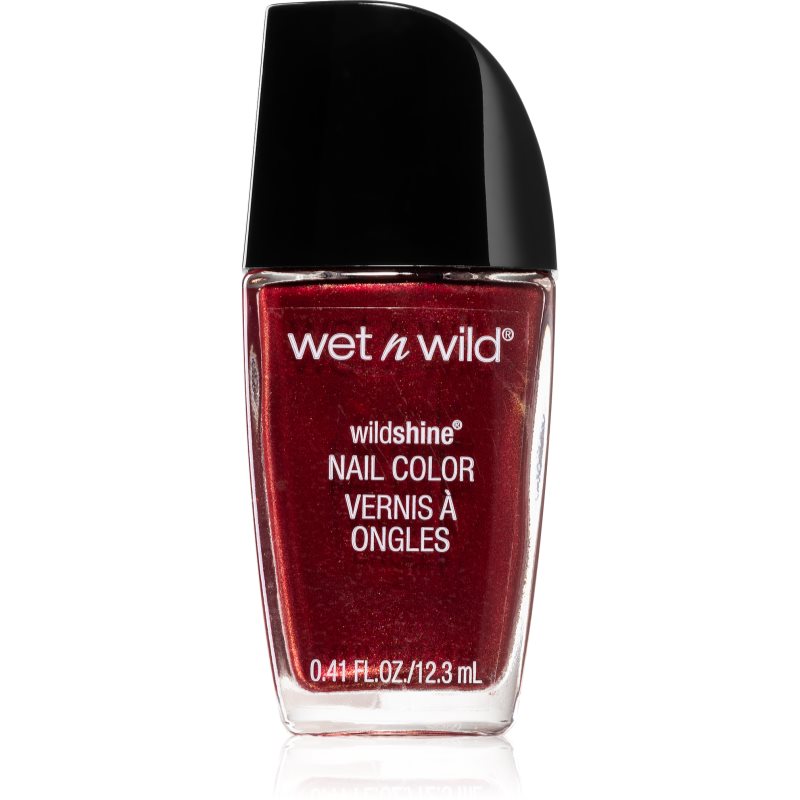 Wet n Wild Wild Shine jól fedő körömlakk árnyalat Burgundy Frost 12.3 ml-Eredeti