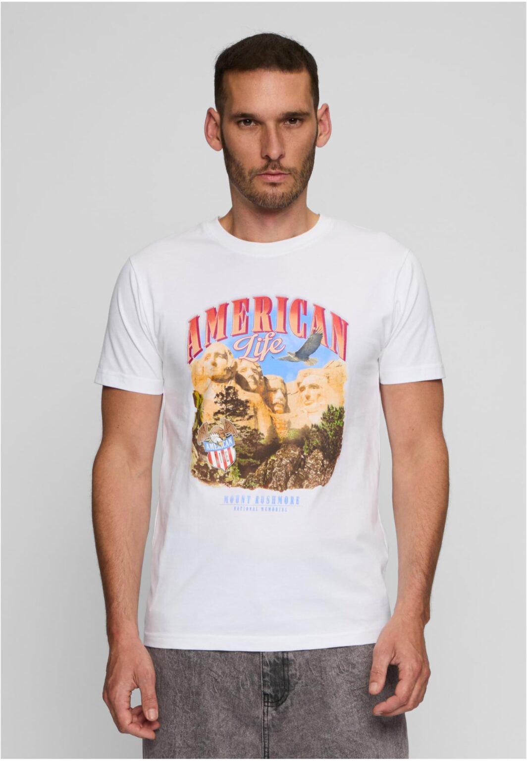 White American Life Mount Roushmore T-shirt