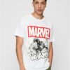 White Avengers Smashing Hulk T-shirt