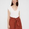 White Basic T-Shirt Pieces Kamala - Women