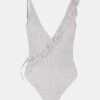 White Floral One Pieces Gaby Swimsuit - Women