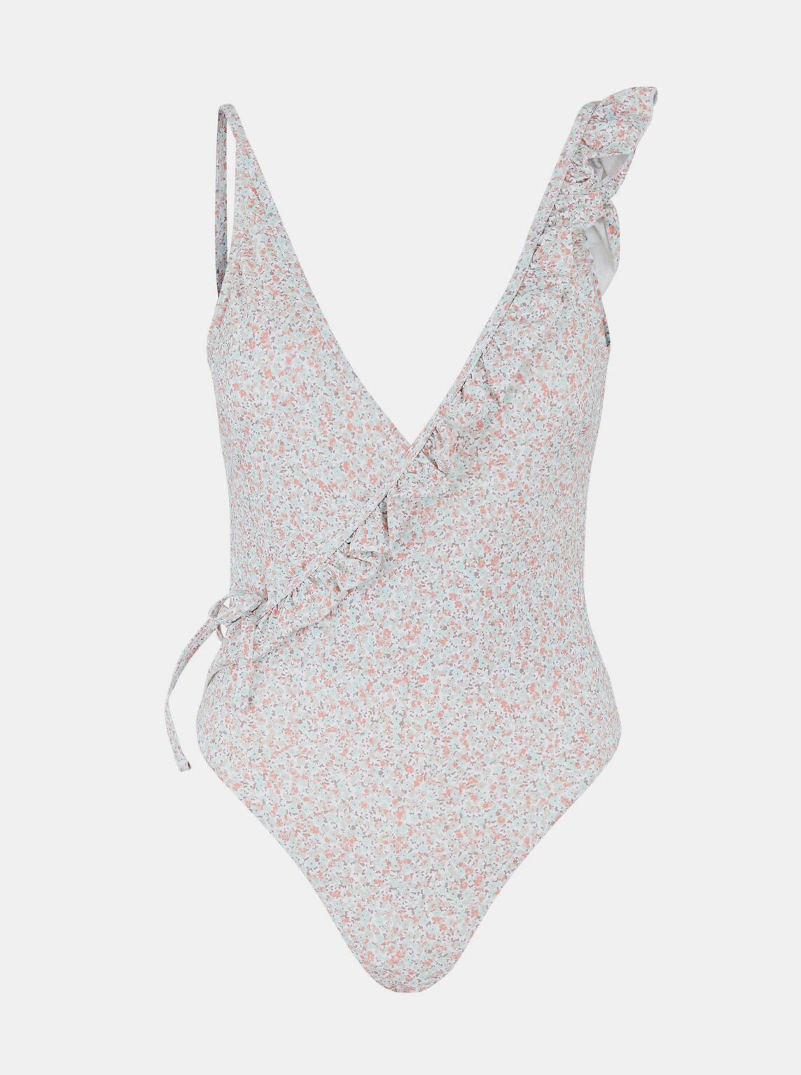 White Floral One Pieces Gaby Swimsuit - Women