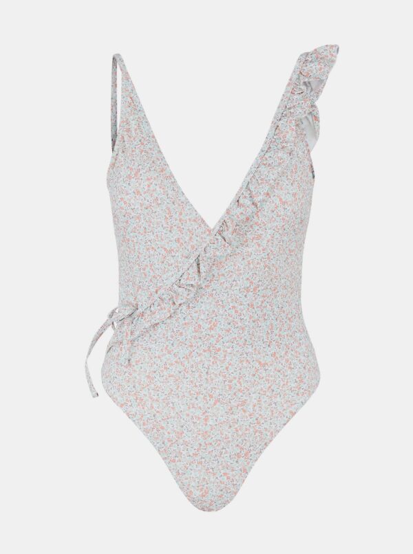 White Floral One Pieces Gaby Swimsuit - Women