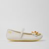 White Girls' Leather Camper Ballerinas - Girls
