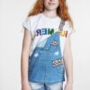 White Girls T-Shirt Desigual TS Leicester - Girls