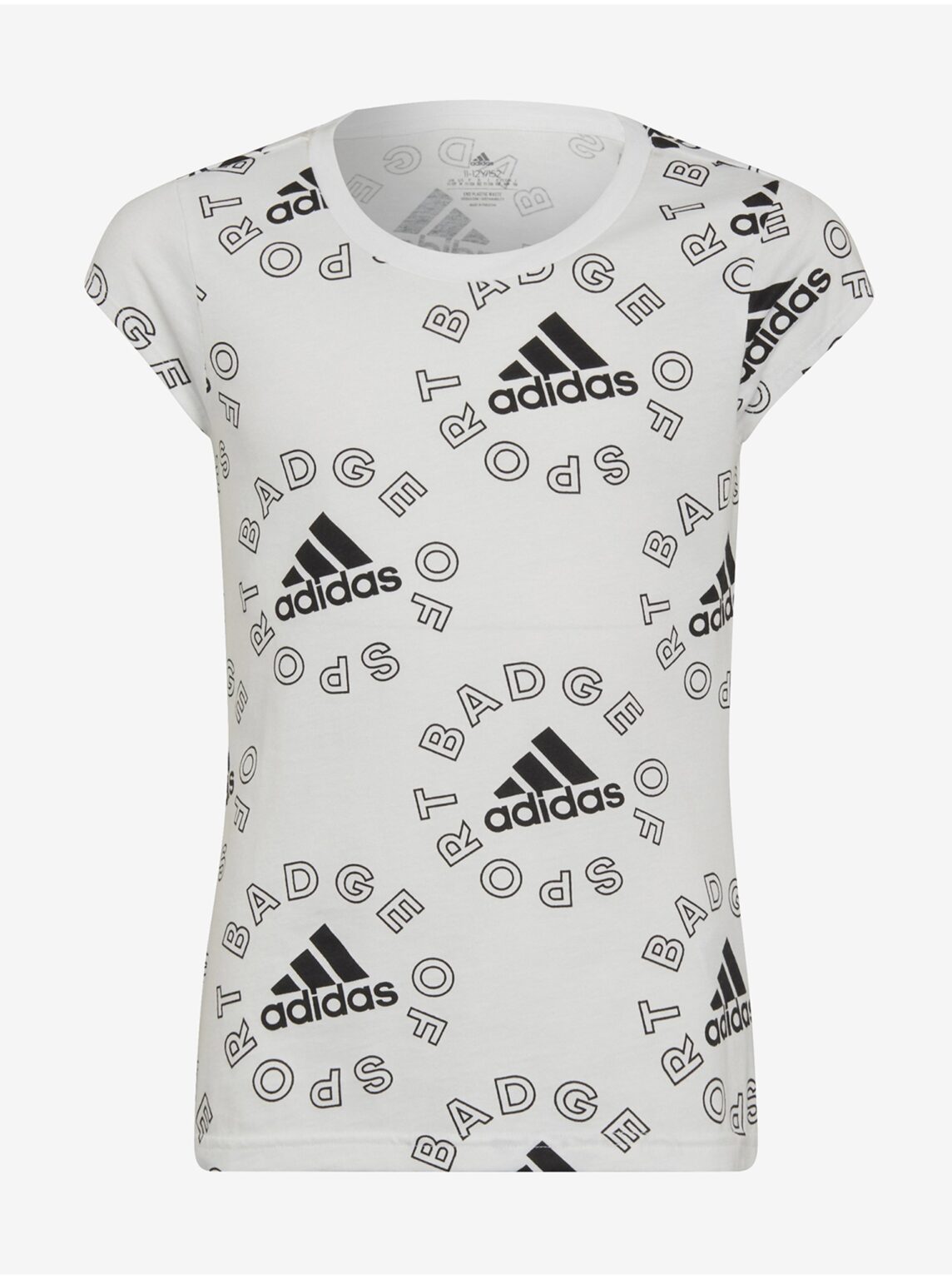 White Girly Patterned T-Shirt adidas Performance - unisex
