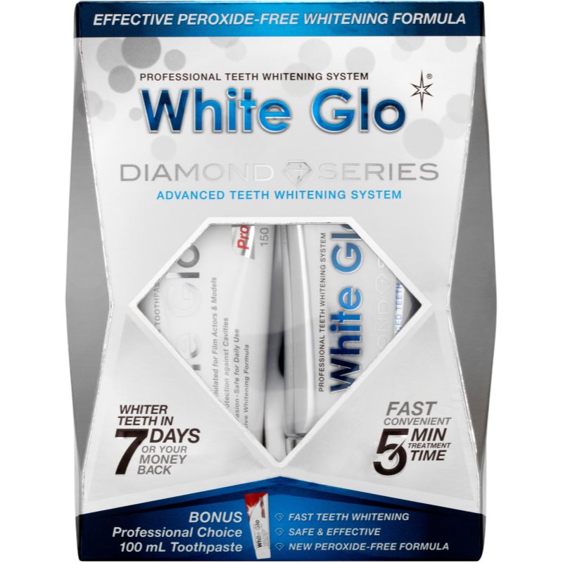 White Glo Diamond Series Whitening System fogfehérítő szett-Ár