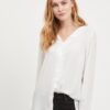 White Long Sleeve Blouse VILA Lucy - Ladies