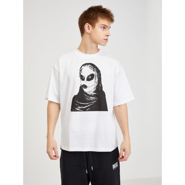 White Men's Oversize T-Shirt Diesel - Men