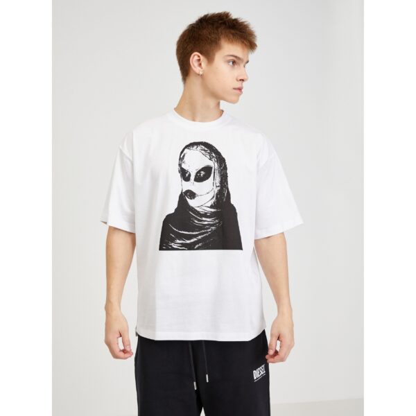 White Men's Oversize T-Shirt Diesel - Men