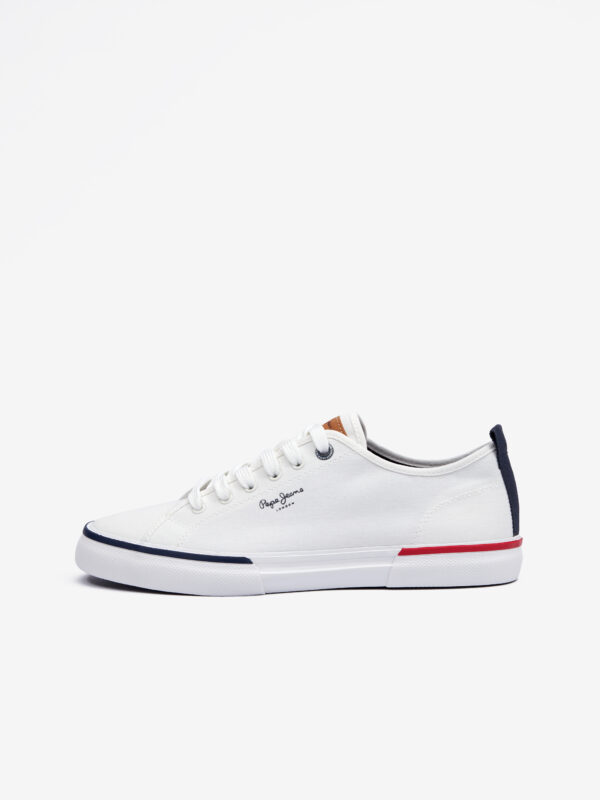 White Men's Pepe Jeans Kenton Smart Sneakers