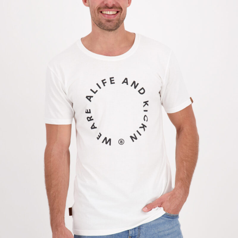 White Men's T-Shirt Alife and Kickin