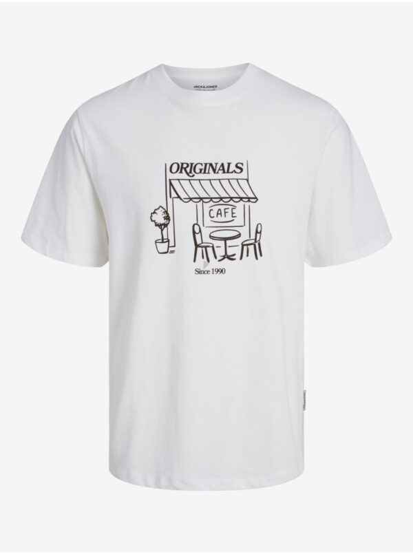 White Men's T-Shirt Jack & Jones Red Hook - Men