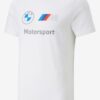 White Men's T-Shirt Puma BMW MMS - Men