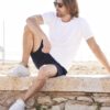 White Men's T-shirt Iconic 195 Ringspun Premium Fruit of the Loom