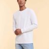 White Men's T-shirt Iconic 195 Ringspun Premium Fruit of the Loom