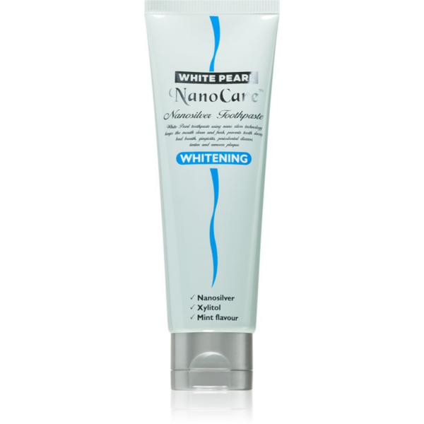 White Pearl NanoCare Whitening Fogkrém ezüst nanorészecskék foltok a fogakon 100 g-Eredeti