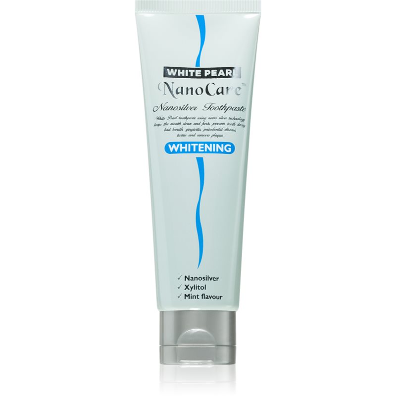 White Pearl NanoCare Whitening Fogkrém ezüst nanorészecskék foltok a fogakon 100 g-Eredeti