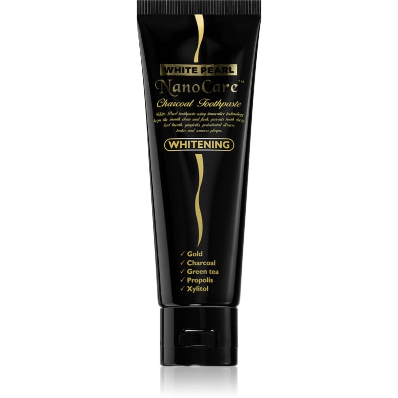 White Pearl NanoCare Whitening fogkrém aktív szénnel és arany nanorészecskékkel 100 g-Eredeti