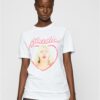 White T-shirt Blondie Heart of Glass