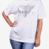 White T-shirt Converse White/Silver - Women's