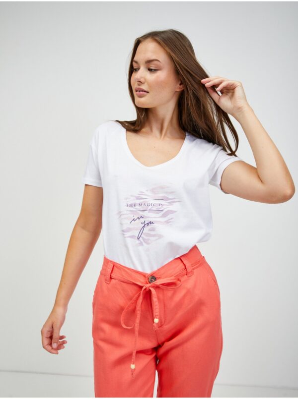 White T-shirt ORSAY - Women White T-shirt ORSAY - Women