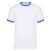 White T-shirt Ringer Fruit of the Loom