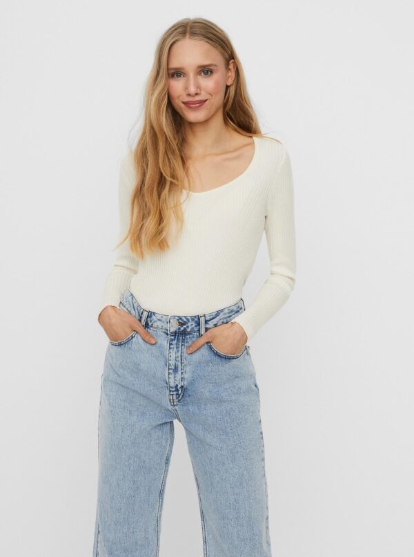 White T-shirt VERO MODA-Willow - Women's