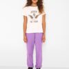 White T-shirt with print Noisy May Nate - Women